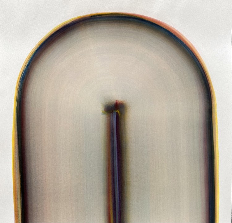 Art Alarm – Marita Damkröger, 2023, Aquarell auf Papier, 69 x 69 cm