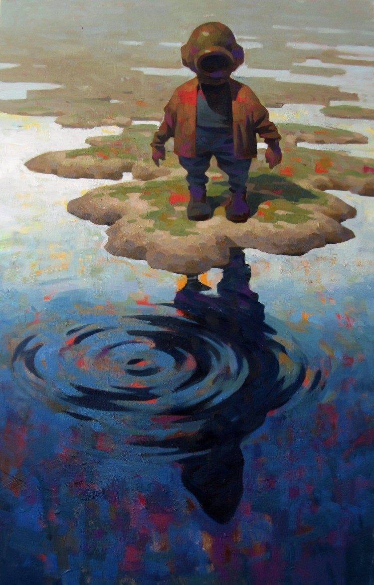 Art Alarm – Vitaly Medvedovsky, Archipelago, 2024, Öl auf Leinwand, 140 x 90