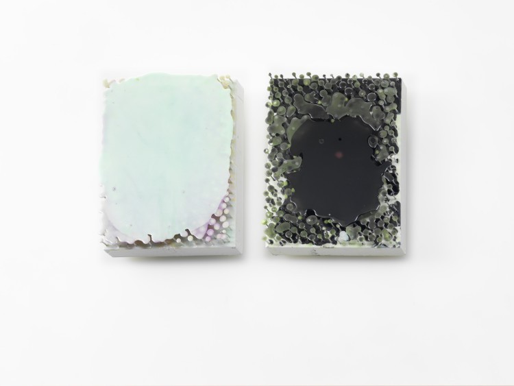 Art Alarm – Willi Siber, Wandobjekte, 2022, Metall, PIR, Epoxi, je 29 x 21 x 7 cm