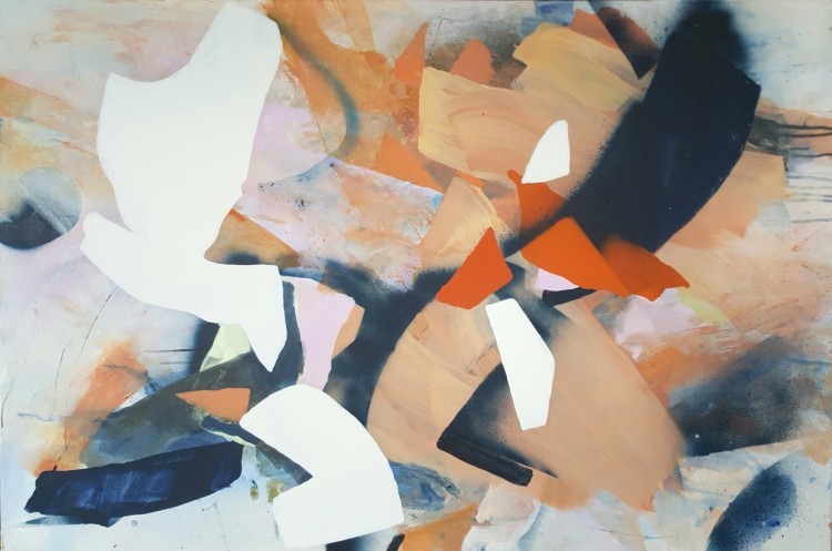 Art Alarm – Ingeborg van Loock, ohne Titel, Acyl auf Leinwand ca. 150 × 100 cm