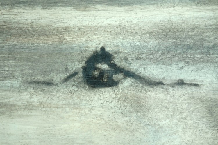 Art Alarm – Sara F. Levin, Hafen-Haifa, 2022, (Detail)  Tusche/Gouache auf Aquarellpapier, 50 × 70 cm