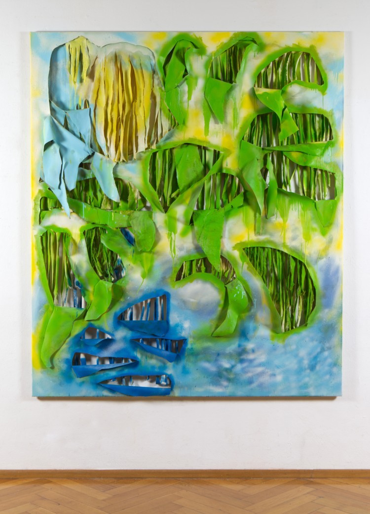 Art Alarm – Leandro Cultraro, suedseestartenzwei, Öl, Lack, Leinwand, 170 × 200 cm, 2021