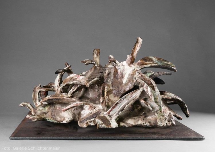 Art Alarm – Emil Cimiotti, Hügel oval, 1989/90, Bronze, 24 × 47 × 31 cm