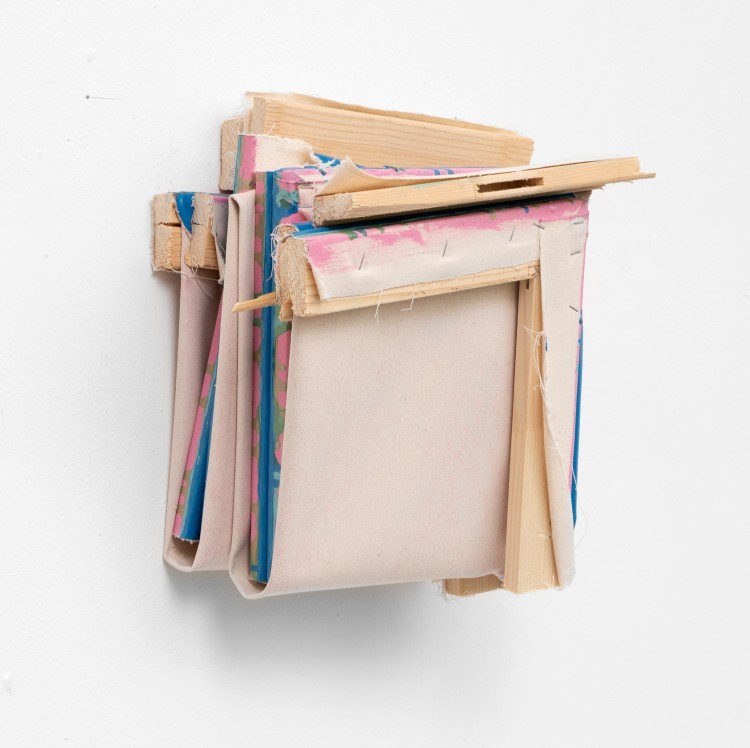 Art Alarm – Franziska Reinbote, o.T. 2019, Acryl auf Lw, 33 x 30 cm, 21 cm tief, Galerie Klaus Braun
